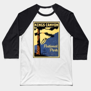 Kings Canyon National Park Vintage Baseball T-Shirt